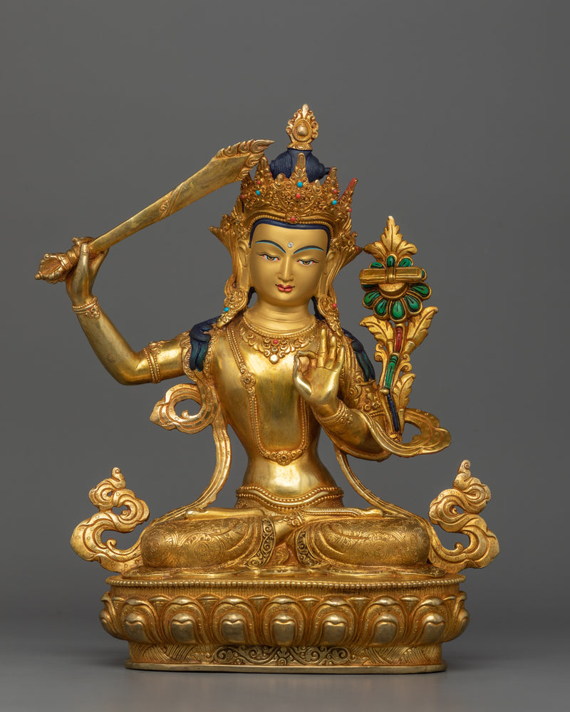 Male God Manjushri Statue