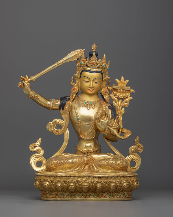 statue-of-manjushri-with-wisdom-sword