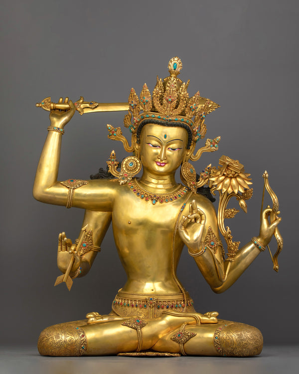 maha-manjushri-buddhist-sculpture