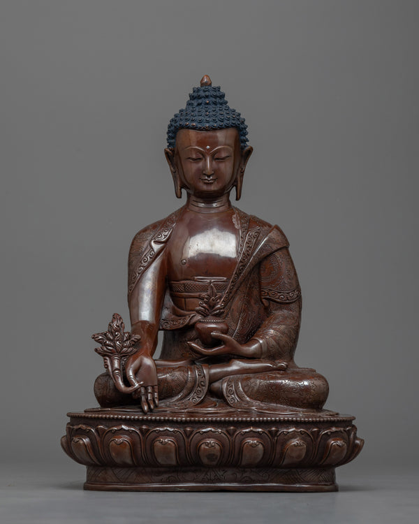 Medicine Buddha Copper Statue