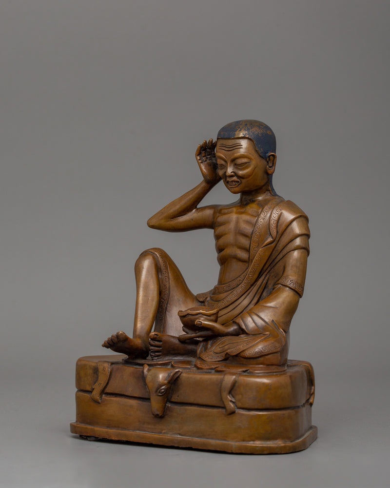 Tibetan Buddhist Master Milarepa Sculpture | Symbol of Wisdom and Transformation