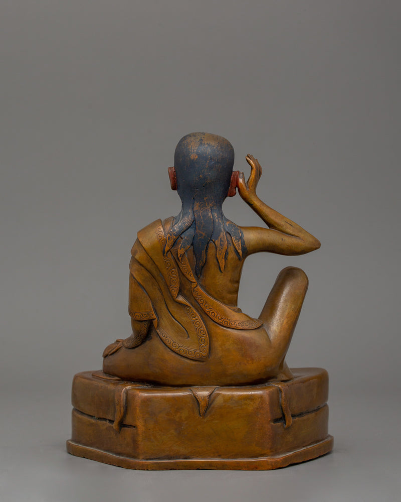 Tibetan Buddhist Master Milarepa Sculpture | Symbol of Wisdom and Transformation