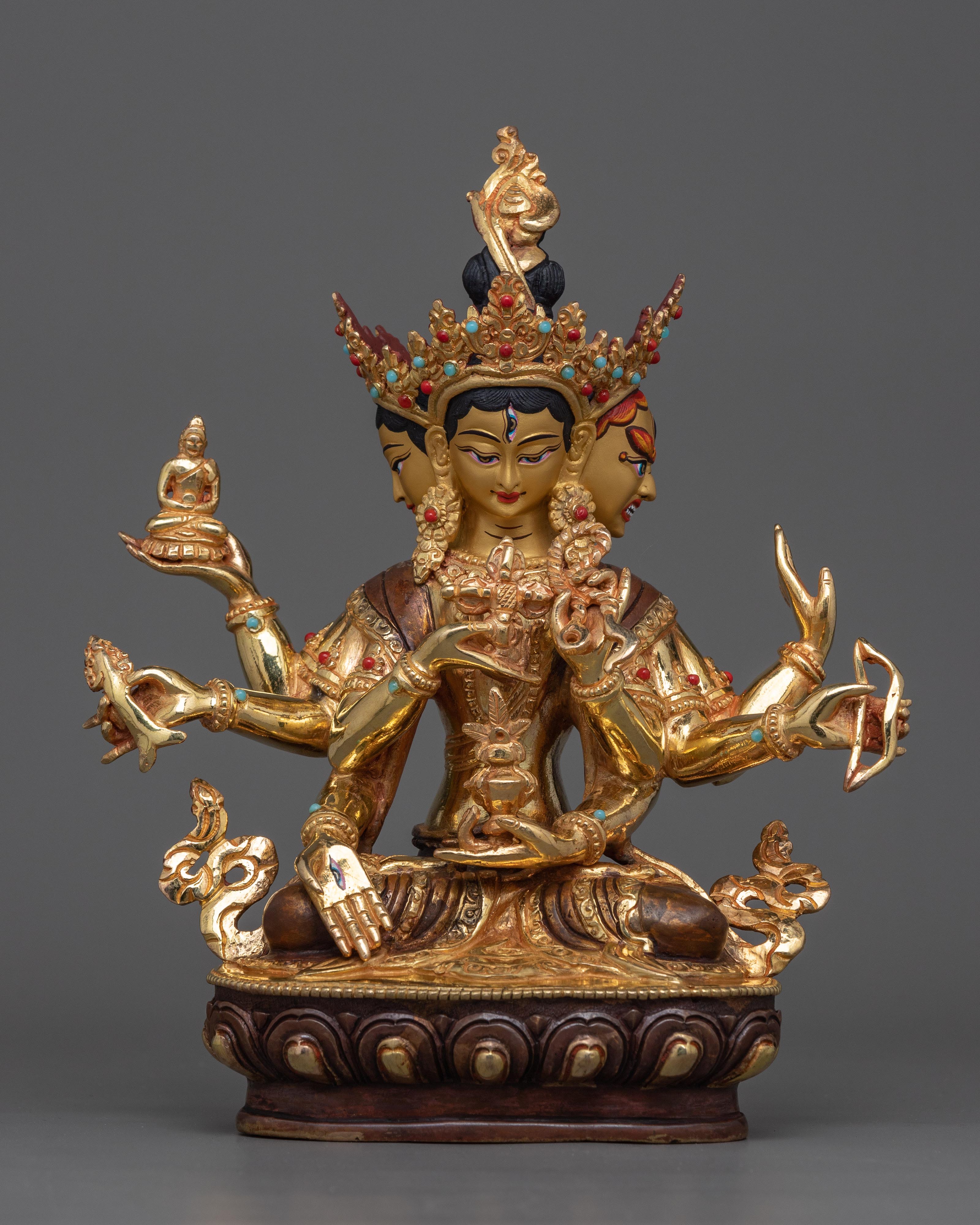 Uṣṇīṣa Vijaya Dhāraṇī Statue | Beacon of Longevity and Purification