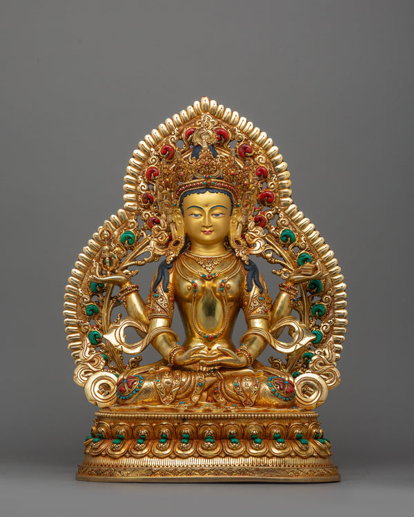 prajnaparamita-statue-with-beautiful-halo