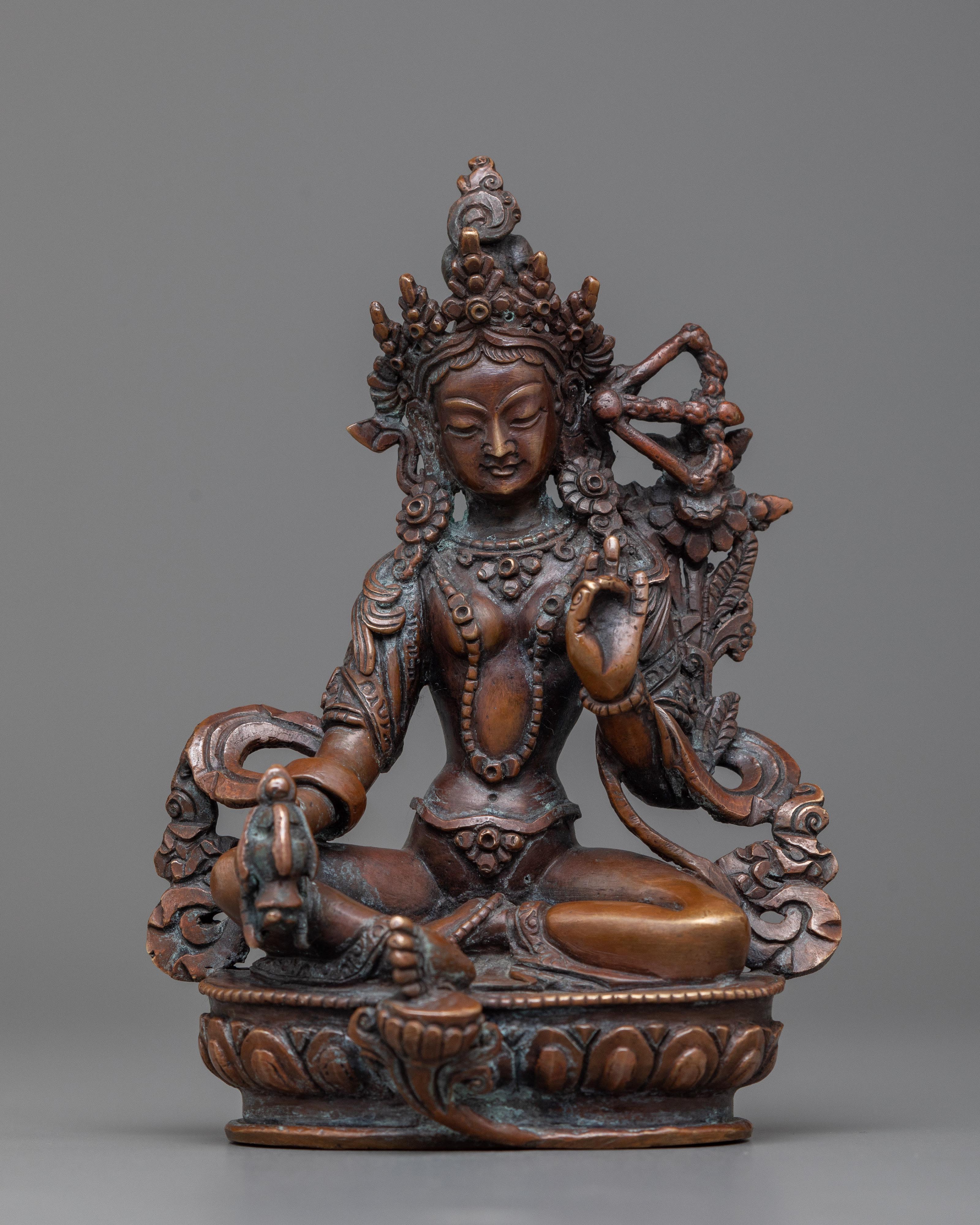 Red Tara Statue | The Radiant Savior of All