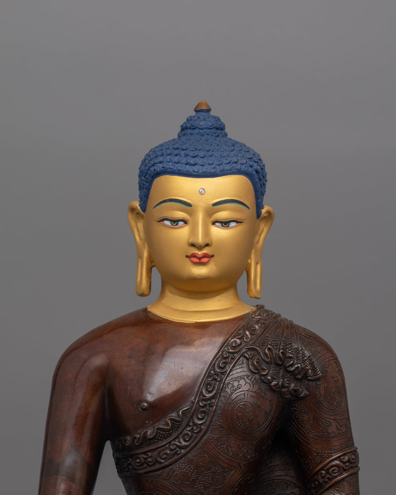 Meditating Shakyamuni Buddha Statue | Buddha Sculpture for Spiritual Practice