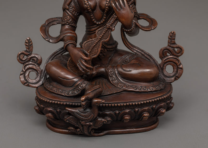 Handmade Saraswati Mata Statue | Goddess of Wisdom, Music and Spiritual Enlightenment