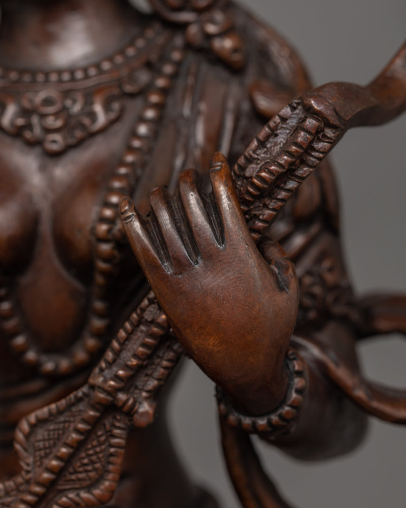 Handmade Saraswati Mata Statue | Goddess of Wisdom, Music and Spiritual Enlightenment