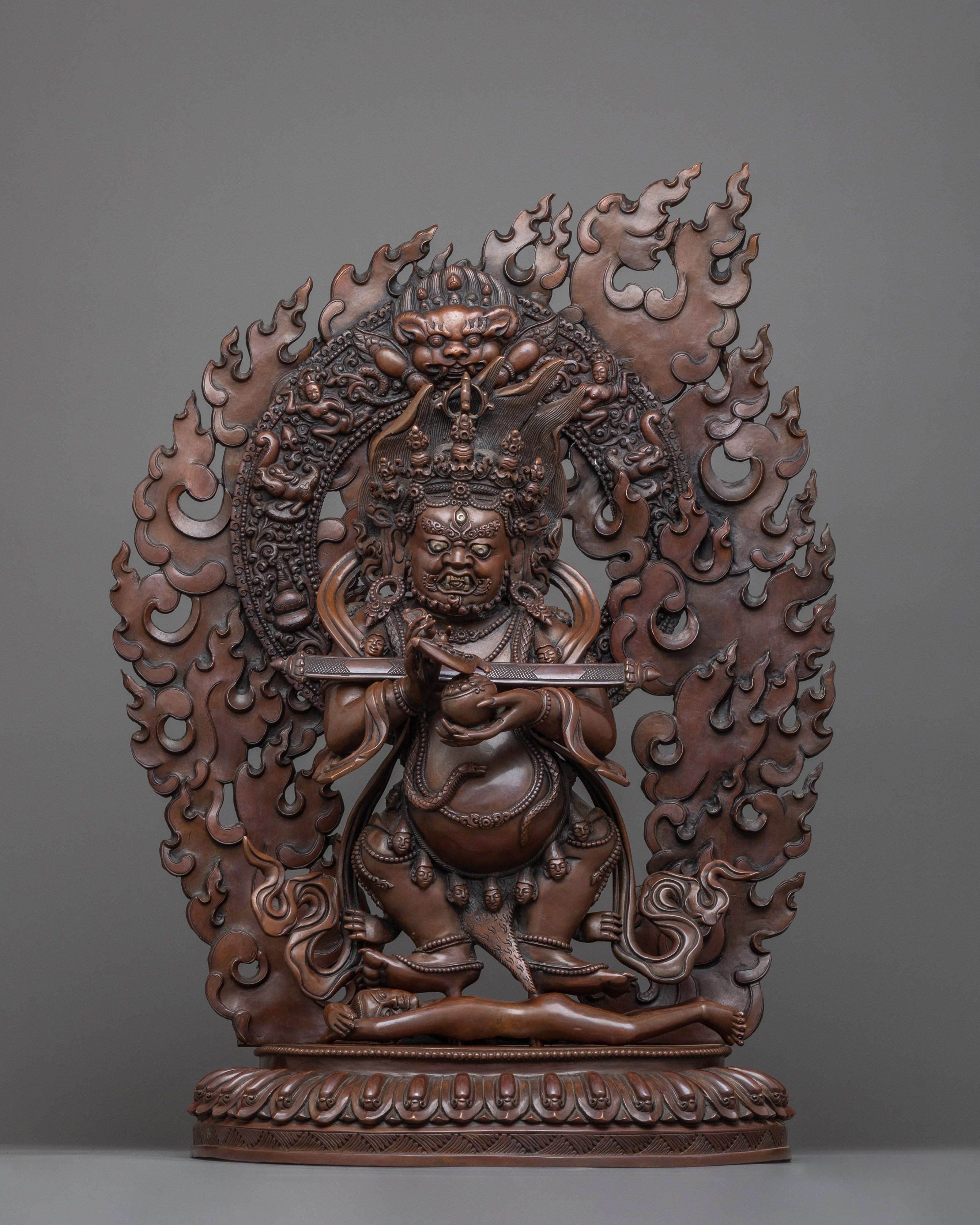 Mahakala | Collection of Hand carved Mahakala Statues – Tagged 