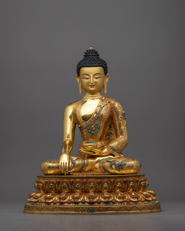 gold-gilded-shakyamuni-buddha-figurine