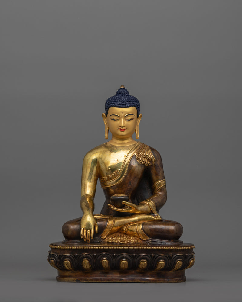 Tibetan Statue of First Buddha Shakyamuni | Traditional Himalayan Art of Tibet