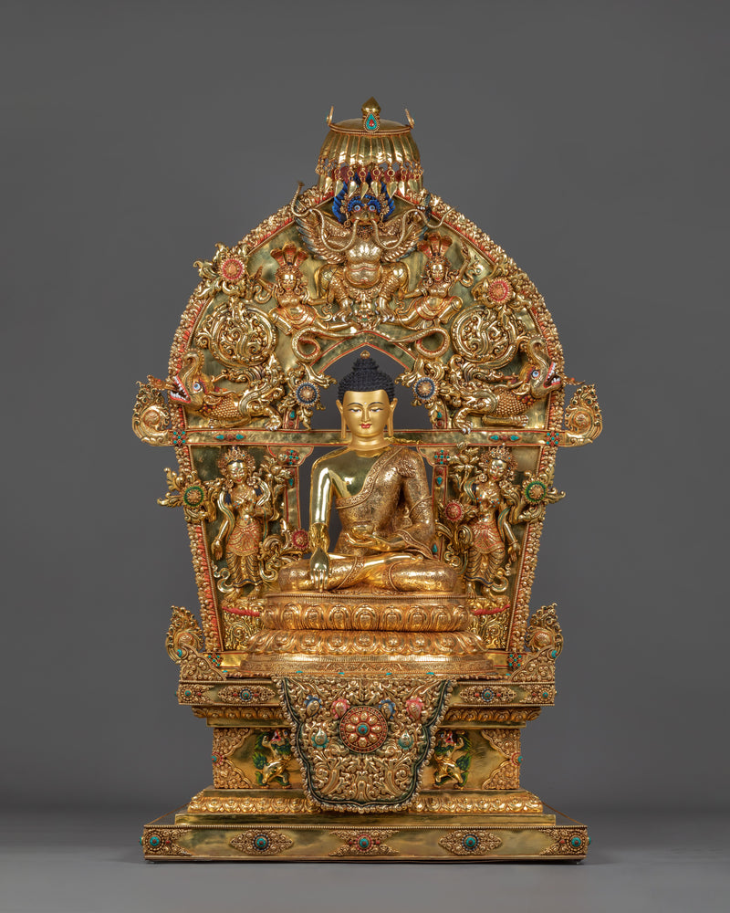 Big Shakyamuni Buddha with Beautiful Throne 