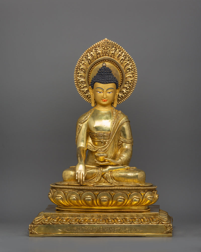 Buddhist Statue of Meditating Buddha Shakyamuni