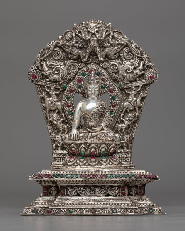 silver-plated-shakyamuni-buddha