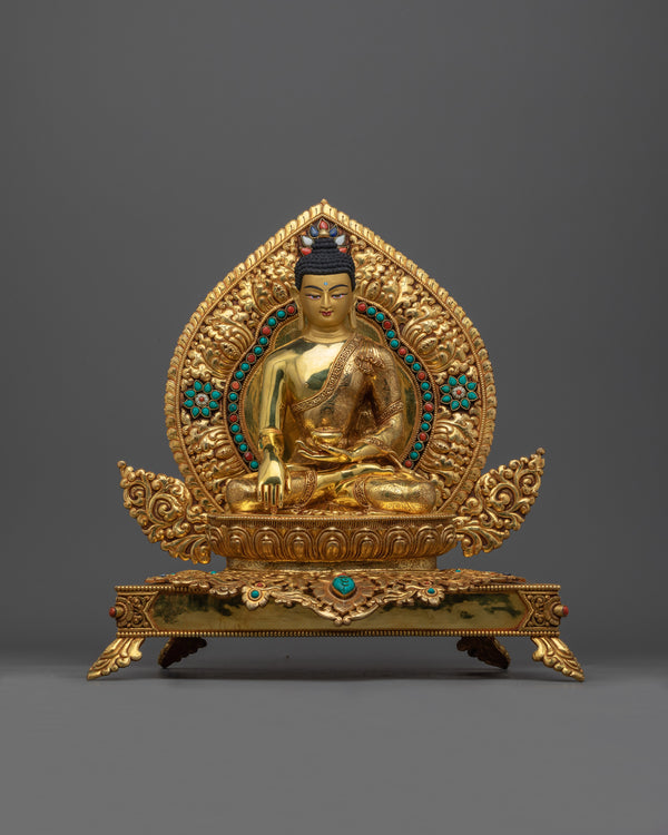 shakyamuni-buddha-on huge throne