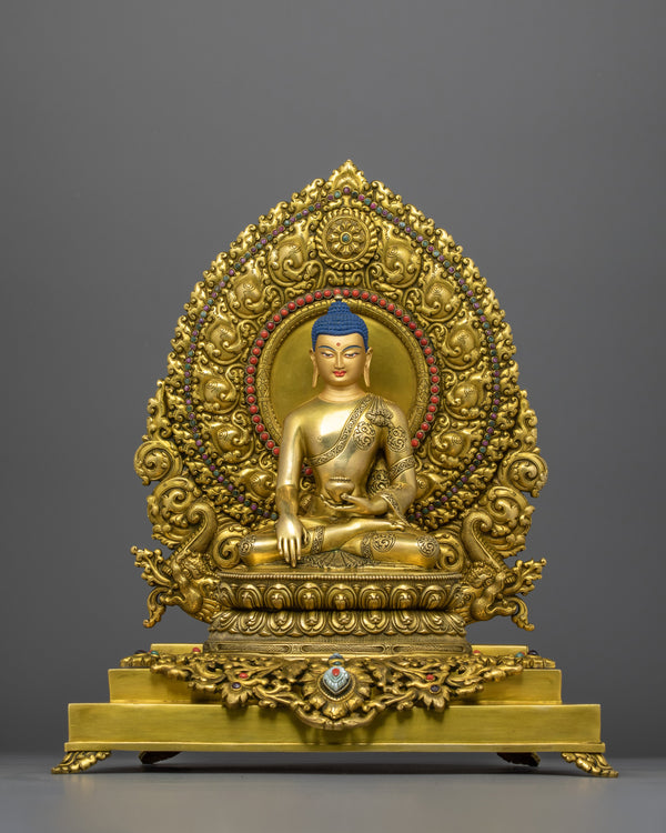 shakyamuni-buddha-in-throne-statue