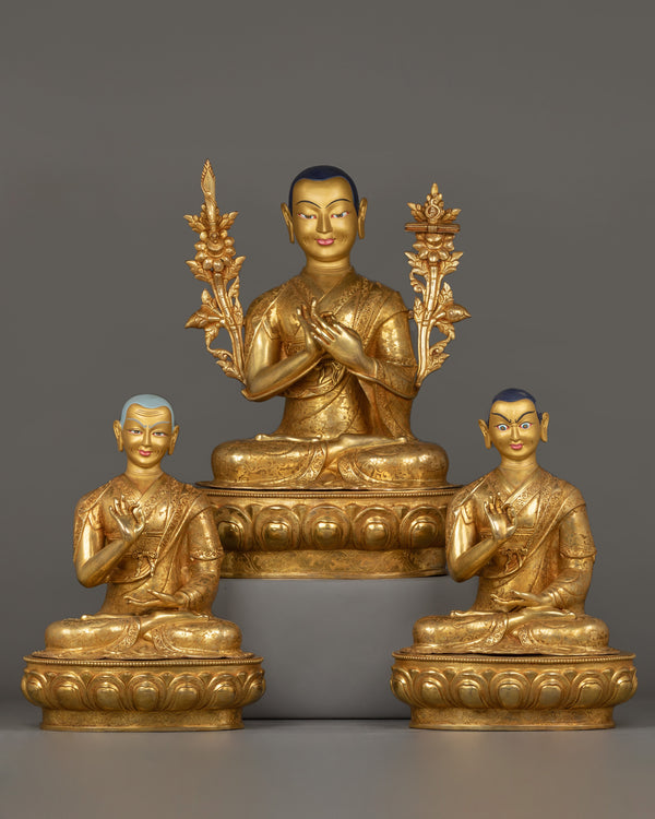 tsongkhapa-trio-statues