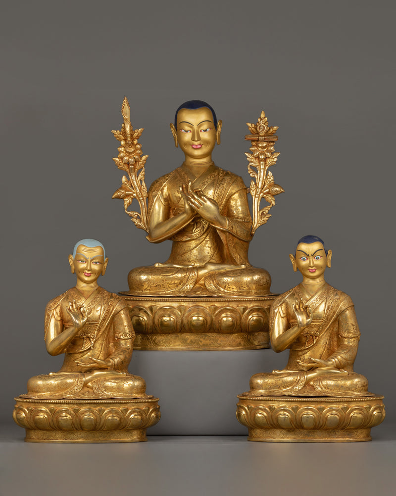 tsongkhapa-trio-statues