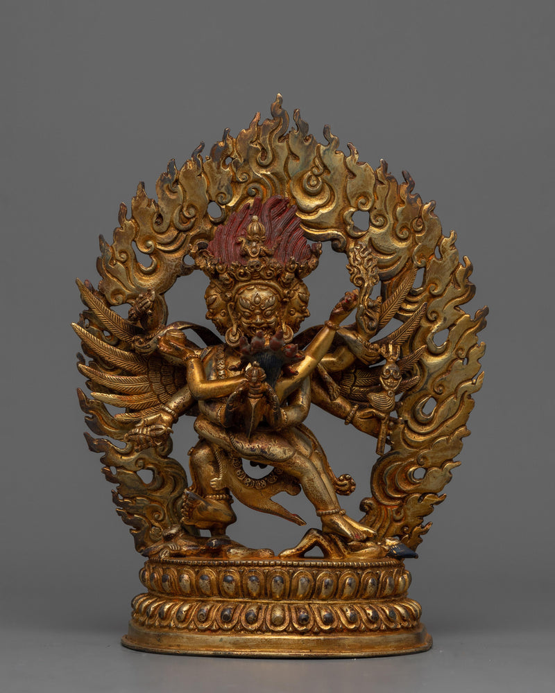 Antique Finish Vajrakilaya Statue 