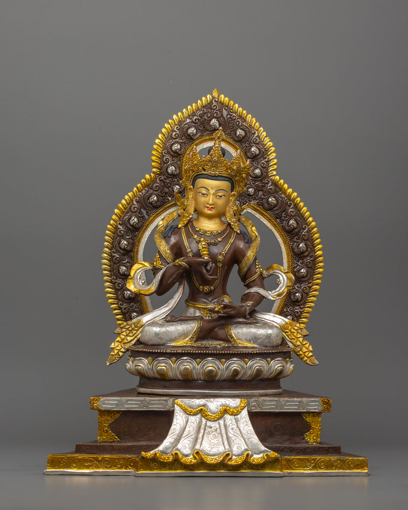 Handmade Vajrasattva with Halo Statue  |  Representation of Compassion