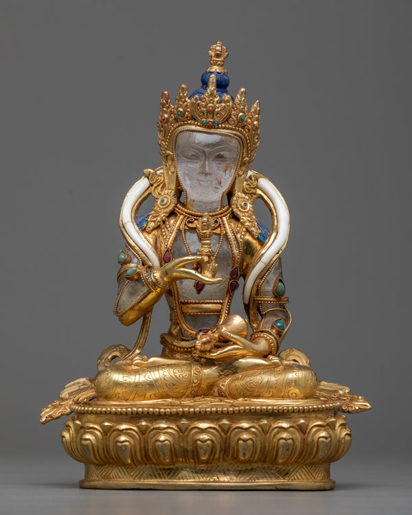 vajrasattva-crystal statue