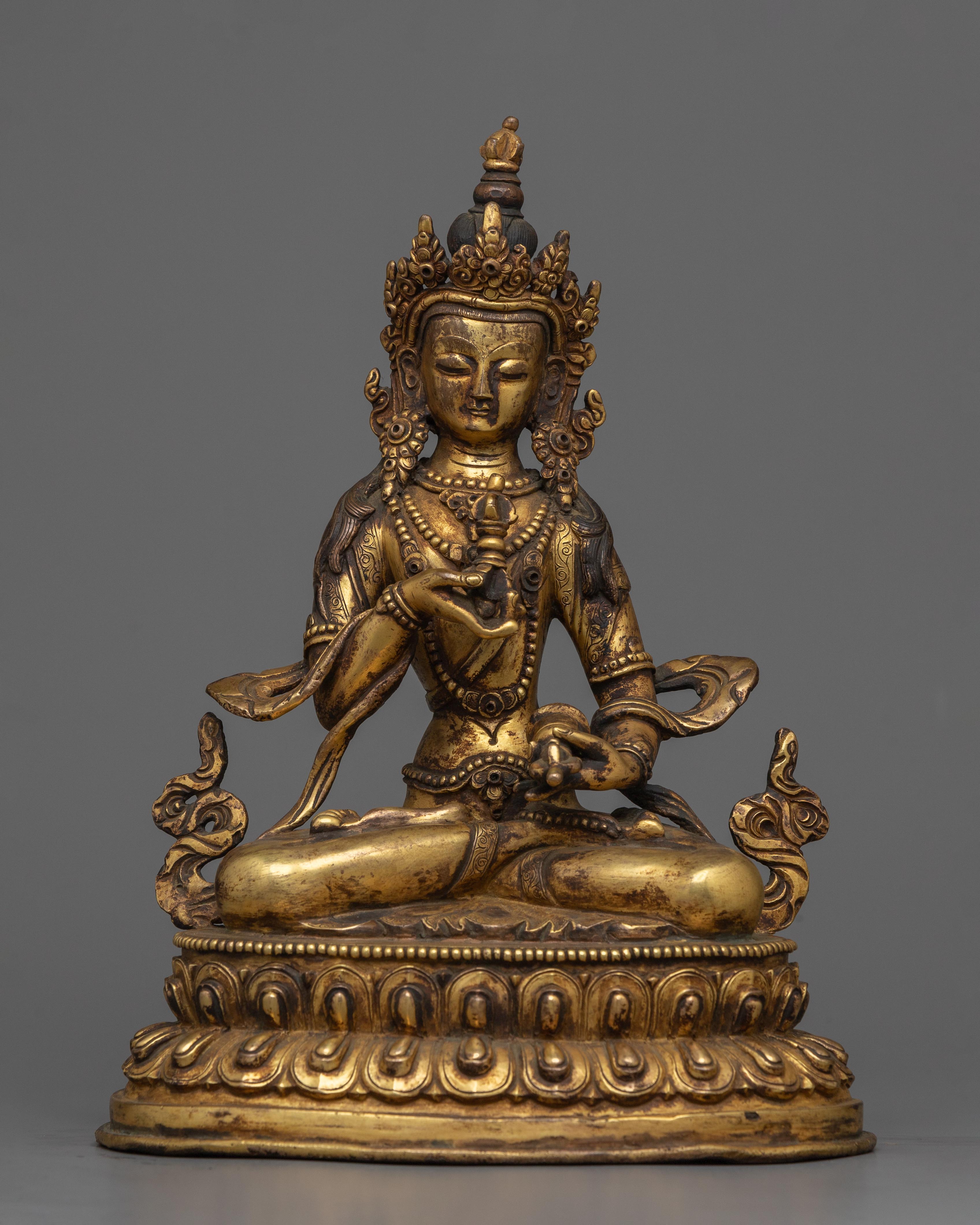 Antique Vajrasattva Statue | Illuminate Your Space with Spiritual Vibe