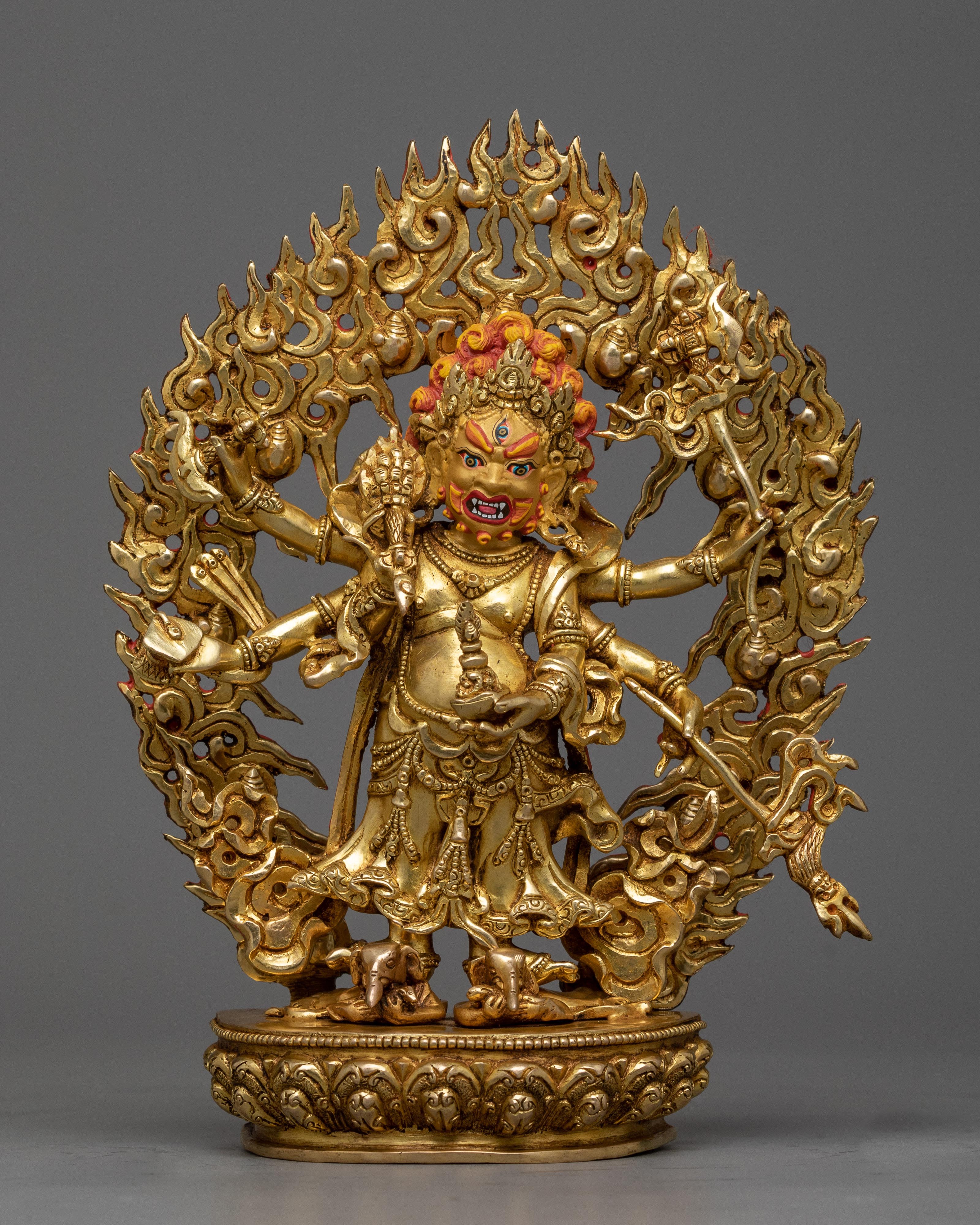 White Mahakala Statue | Unveil the Essence of Protection