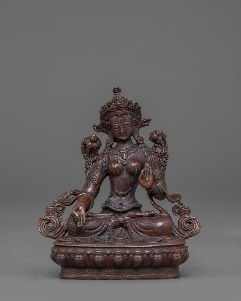 Tibetan Deity White Tara Statue | The Compassionate Bodhisattva of Healing and Longevity