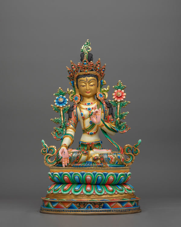 tibetan-figurine-of-seven-eyes-deity-white-tara