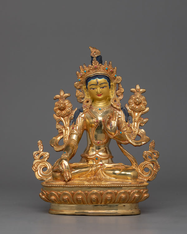 golden-statue-of-seven-eyes-white-tara