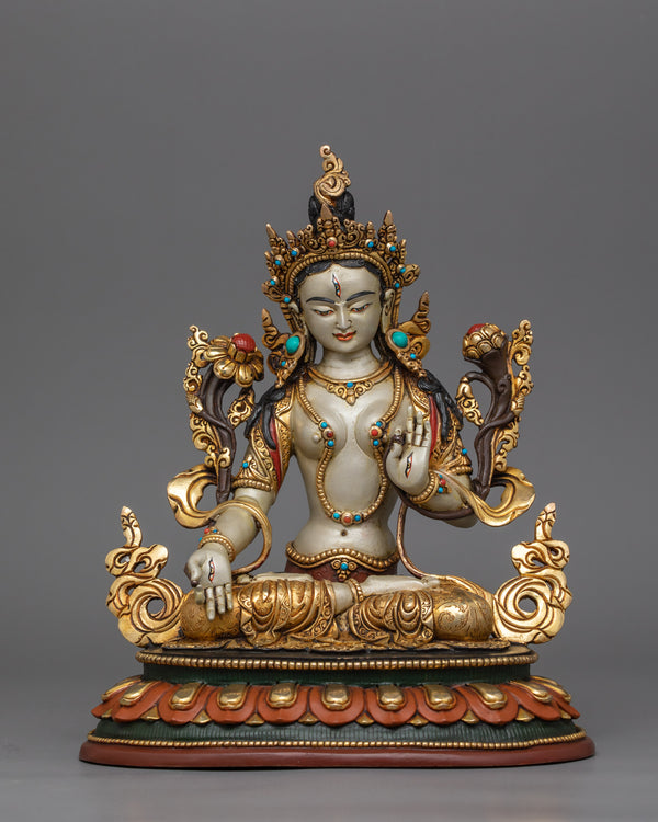 seven-eyes-deity-white-tara-statue