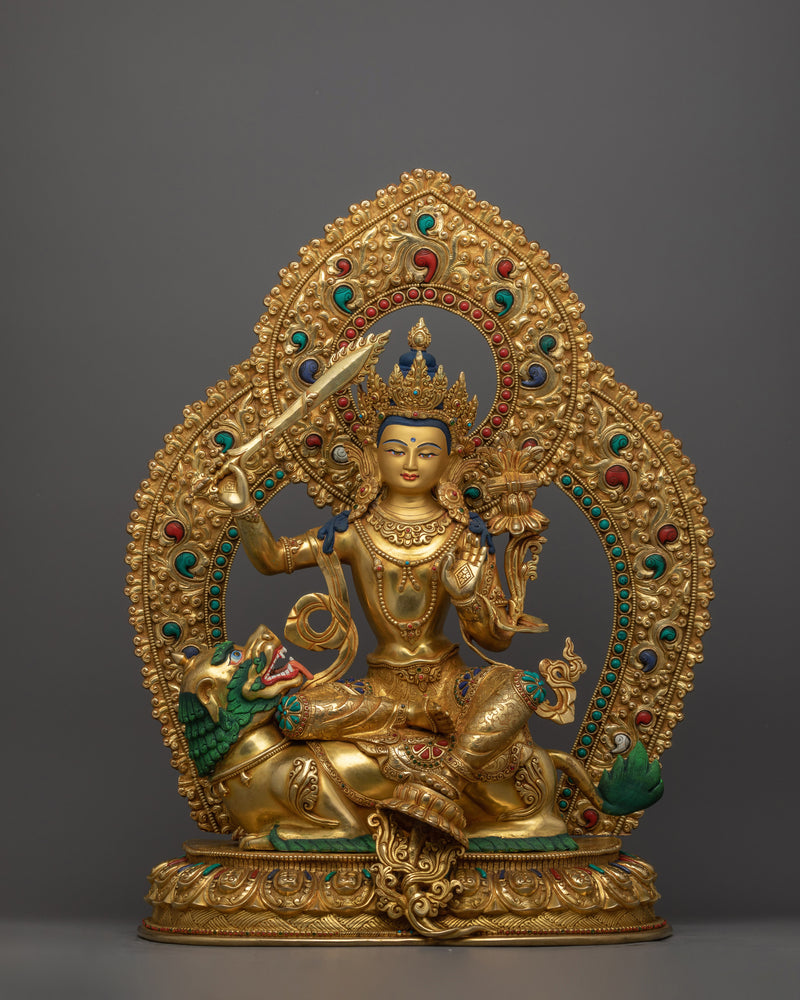 wisdom-deity-simhanada-manjushri