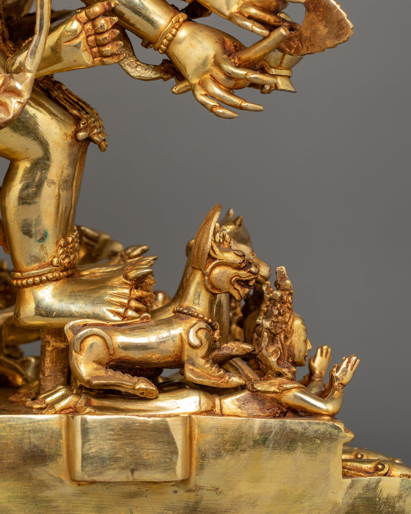 Buddhist Vajrabhairava Statue – The Ultimate Protector Yamantaka Sculpture