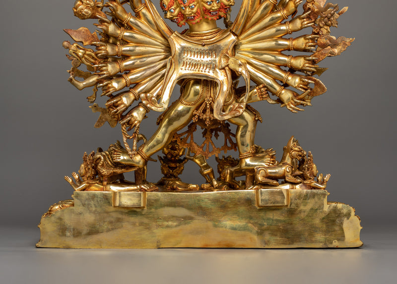 Buddhist Vajrabhairava Statue – The Ultimate Protector Yamantaka Sculpture