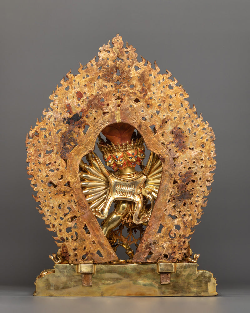 Buddhist Vajrabhairava Statue – The Ultimate Protector Yamantaka Sculpture