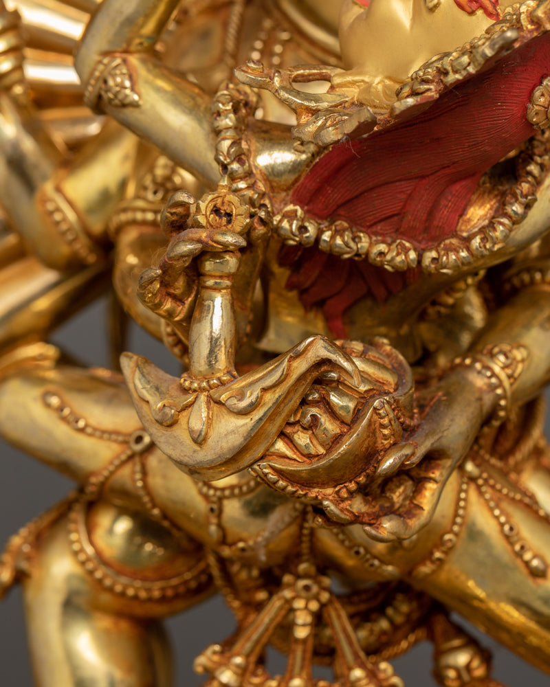 Buddhist Vajrabhairava Statue – The Ultimate Protector Yamantaka Sculpture