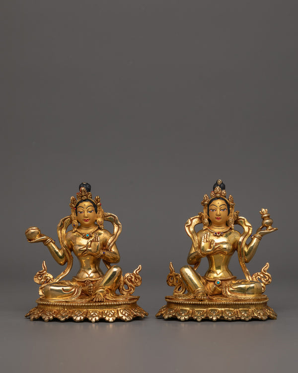 yeshe-tsogyal-and-mandarva-statue-set