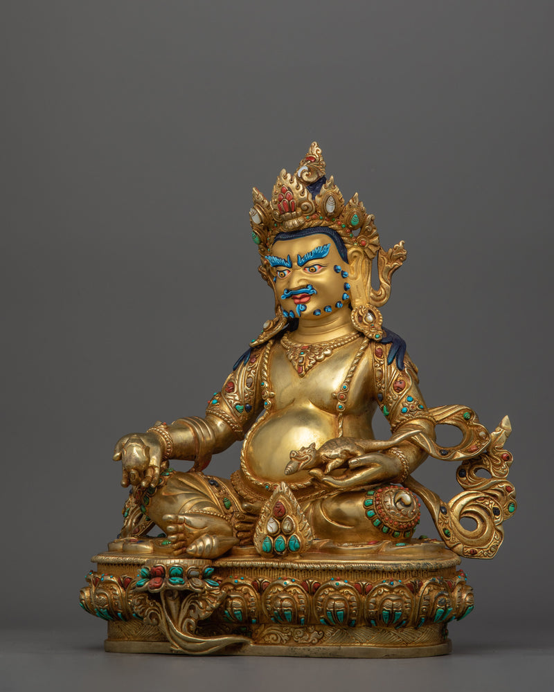 Sacred Buddhist Wealth Deity Dzambhala Statue | Symbol of Prosperity and Abundance