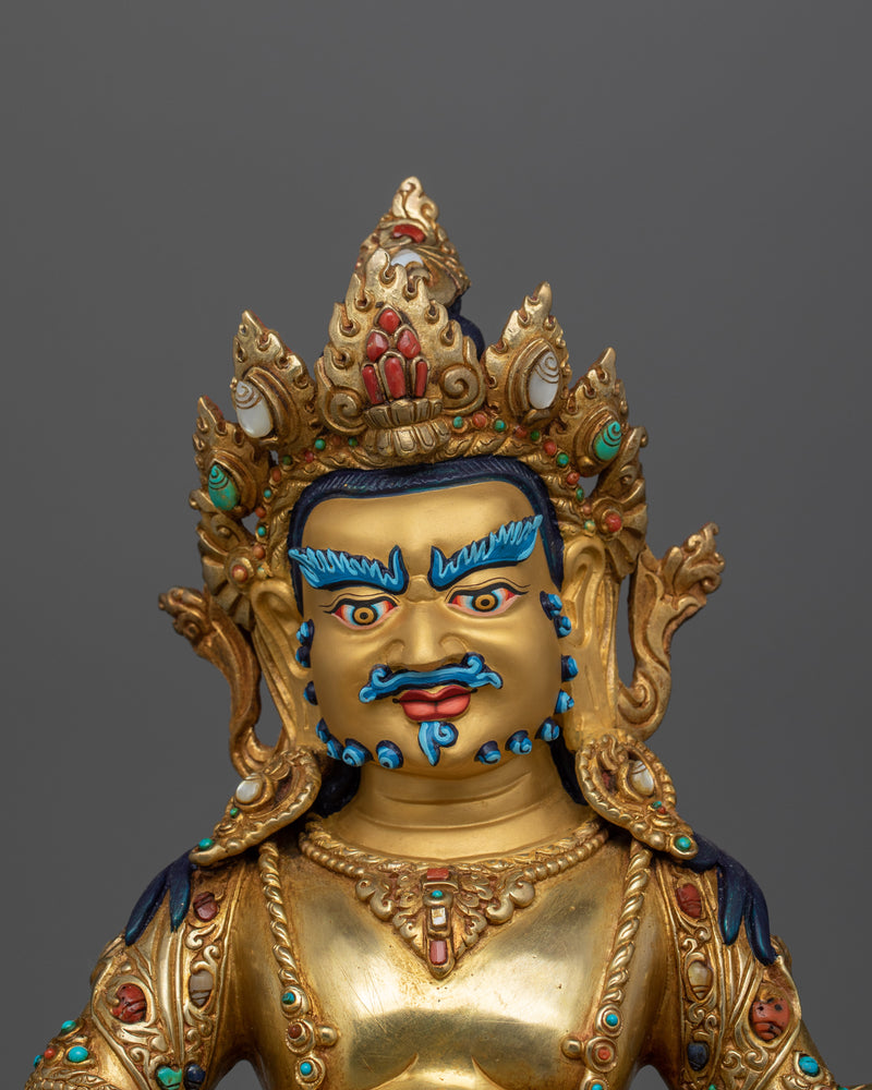 Sacred Buddhist Wealth Deity Dzambhala Statue | Symbol of Prosperity and Abundance