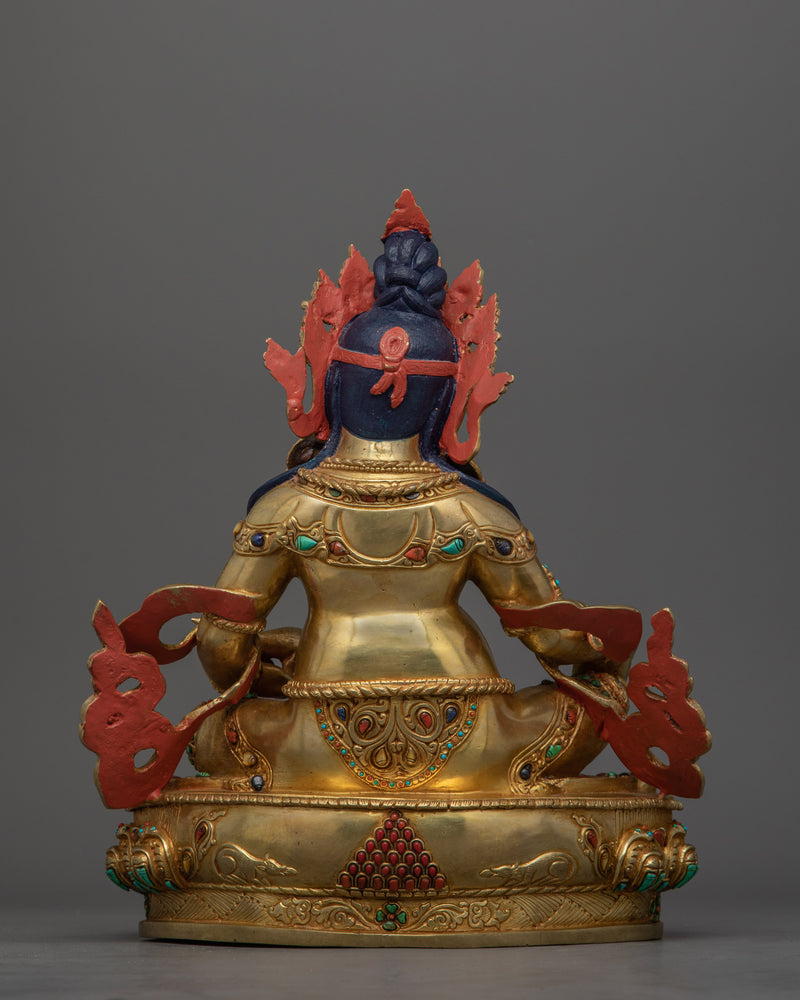 Sacred Buddhist Wealth Deity Dzambhala Statue | Symbol of Prosperity and Abundance