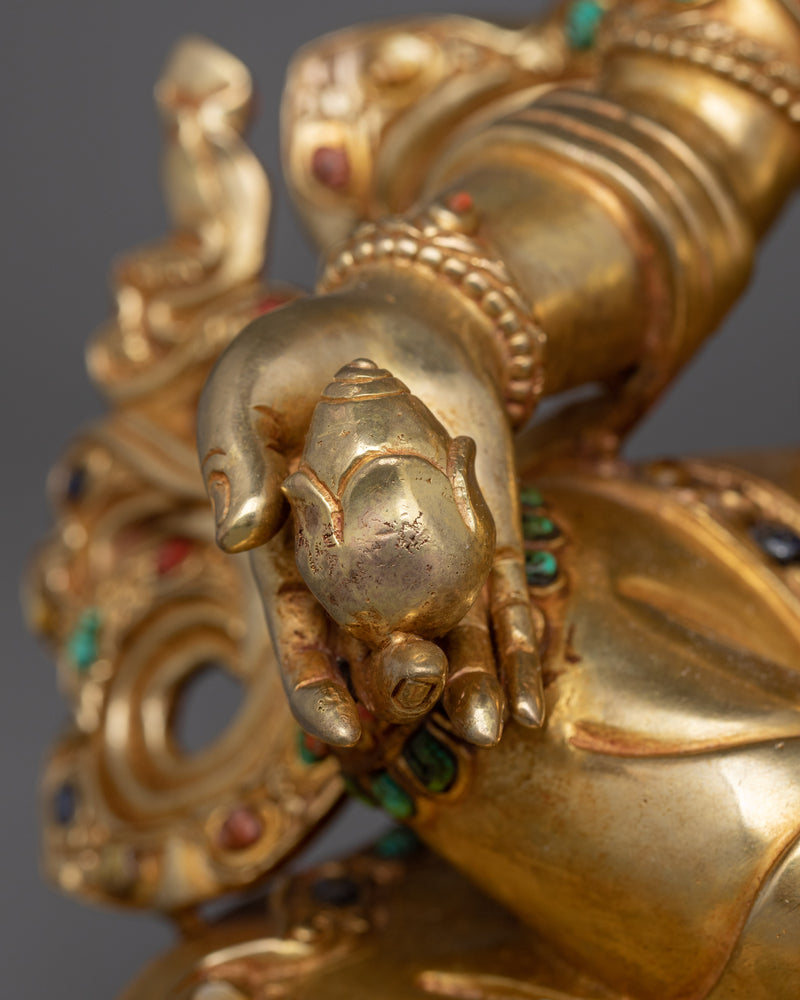 Sacred Buddhist Wealth Deity Dzambhala Statue | Symbol of Prosperity and Abundance