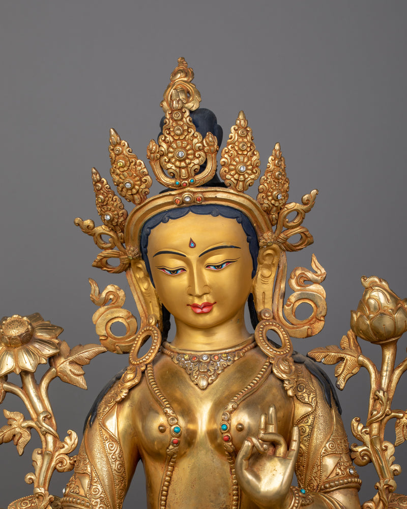 Goddess Shyamatara Figurine | Himalayan Buddhist Art