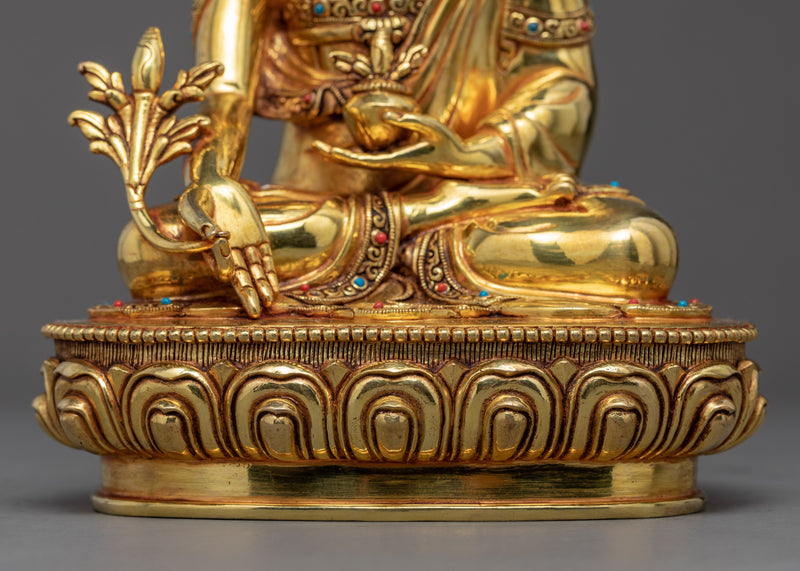 Three Buddha Sculpture | Traditionally Hand Carved Buddhist Statue