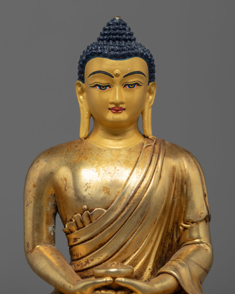 Seated Buddha Amitabha Sculpture | Traditional Tibetan Art