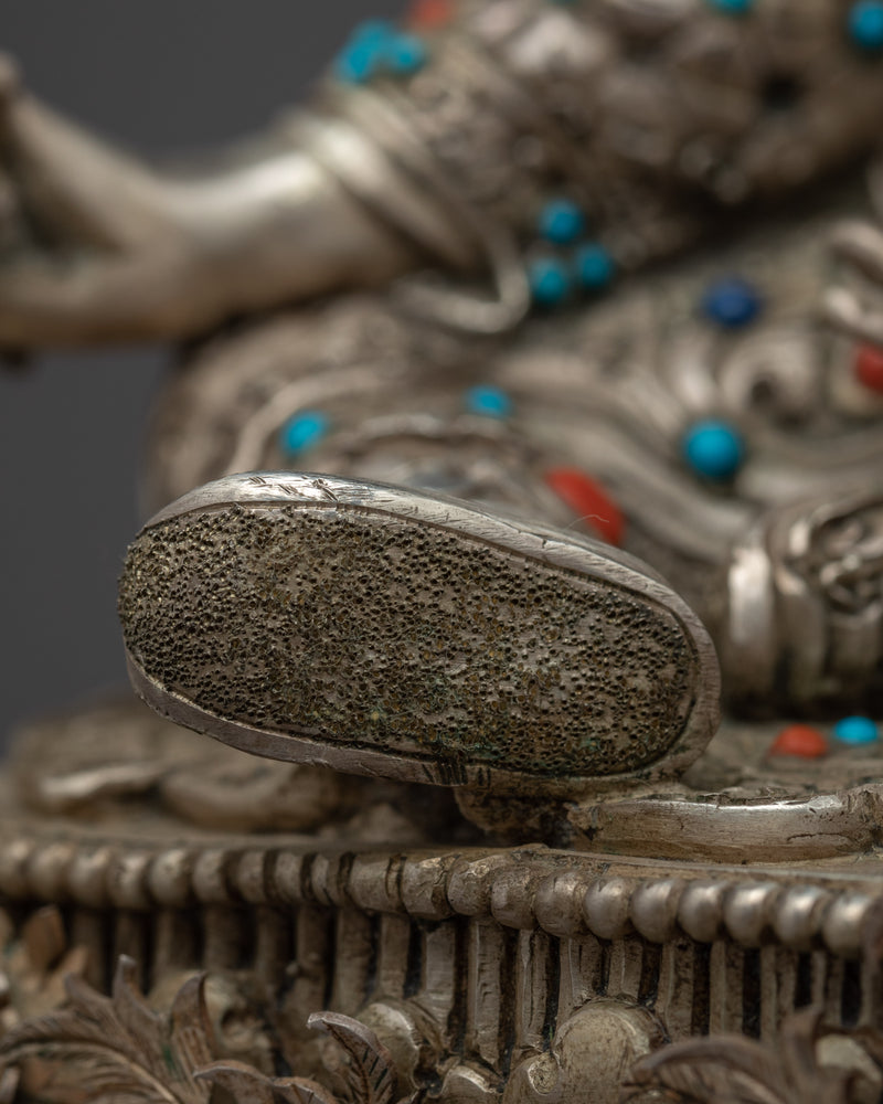 Semi Wrathful Guru Rinpoche Sculpture | Hand Crafted Himalayan Art