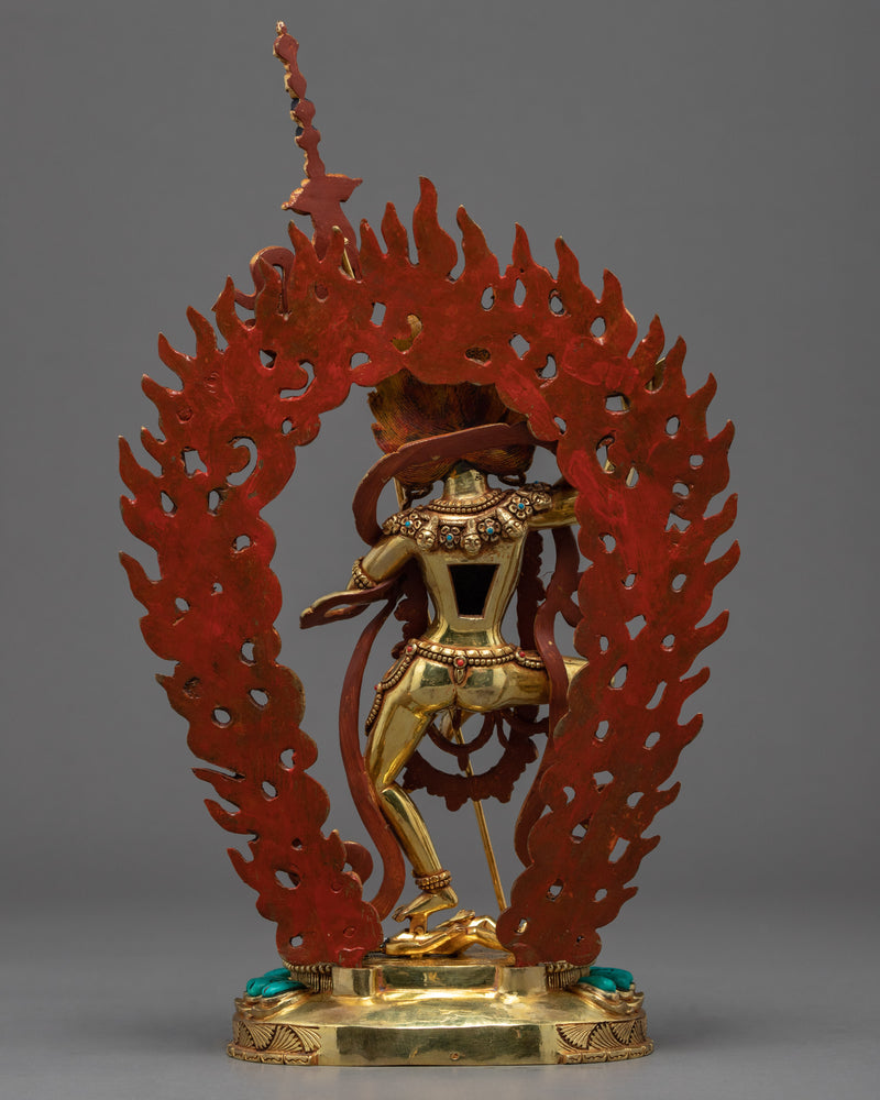 Dorje Phagmo Sculpture | Gold Gilded Tibetan Art