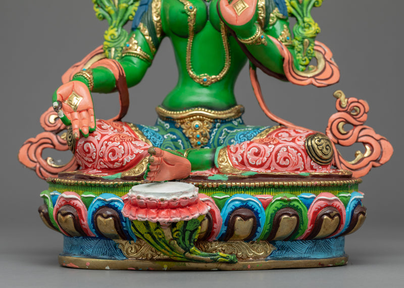 Green Tara Nepal Statue | Mother of Compassion