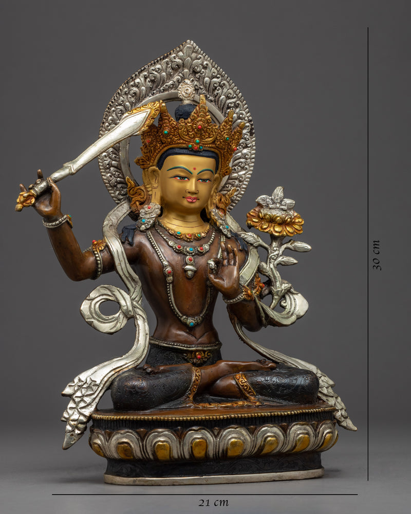 Manjushri Practice Statue | Himalayan Buddhist Art