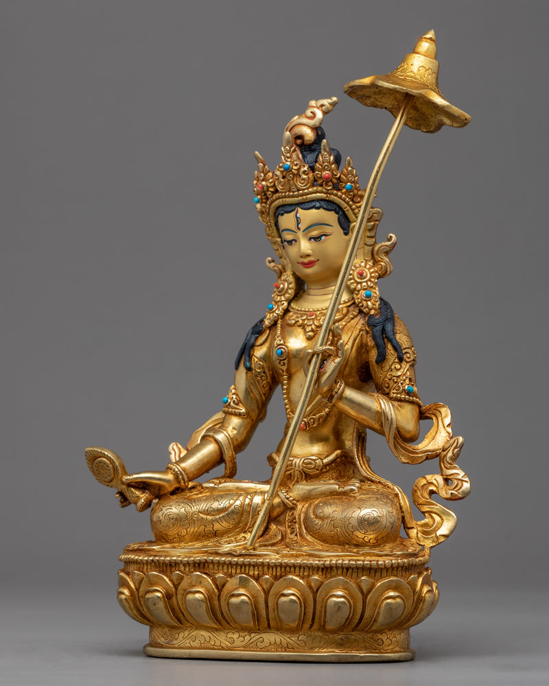 Sitatapatra Sadhana Statue | Traditional Tibetan Art Of Dukar