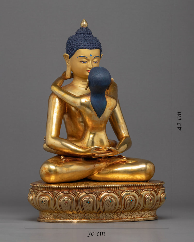 Samantabhadra With Consort Figurine | Harmonious Himalayan Art-Craft